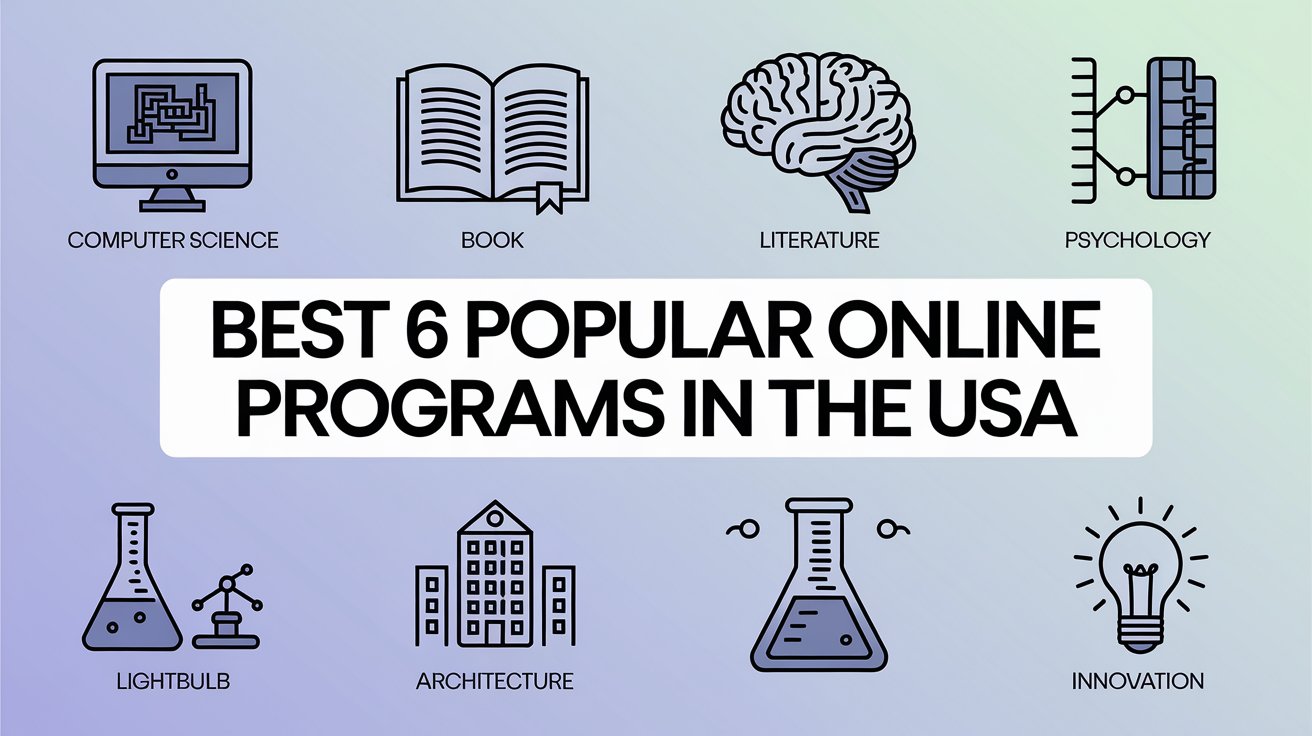 Best 6 Popular Online Degree Programs in the USA