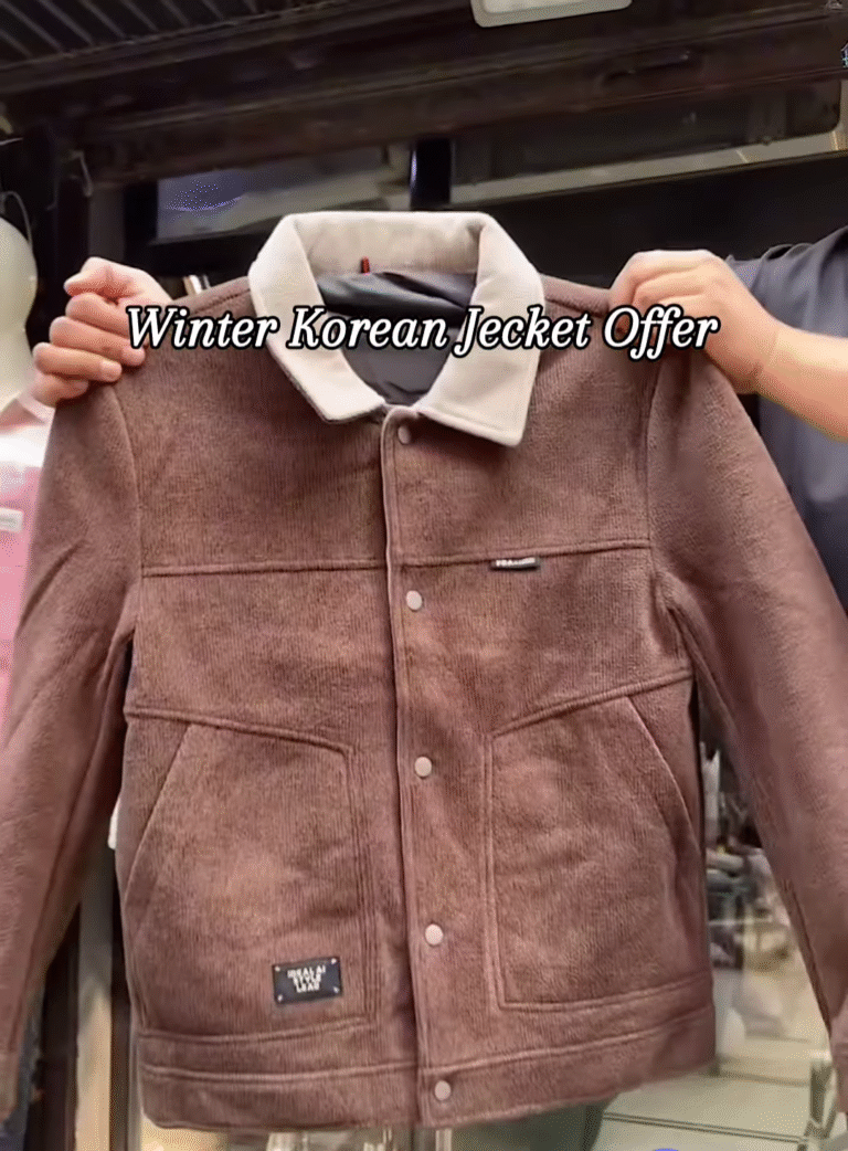 Trendy Grey Winter Korean Jacket – Cozy Up in Ultimate Style! ❄️🧥
