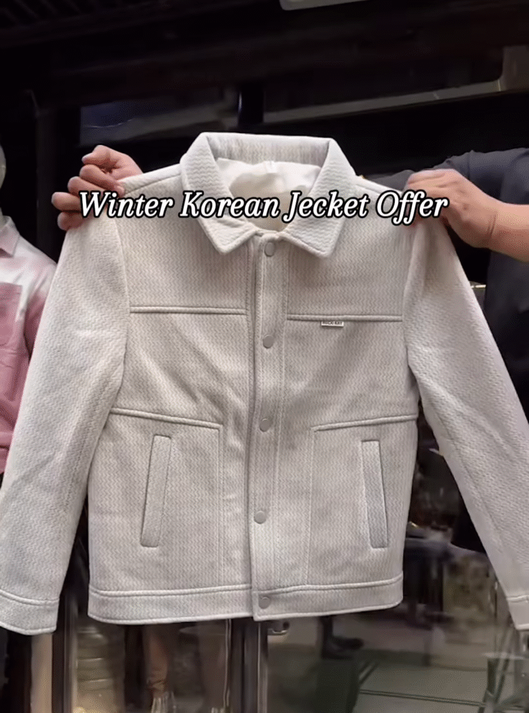 Trendy Grey Winter Korean Jacket – Cozy Up in Ultimate Style! ❄️🧥 - Photo 3