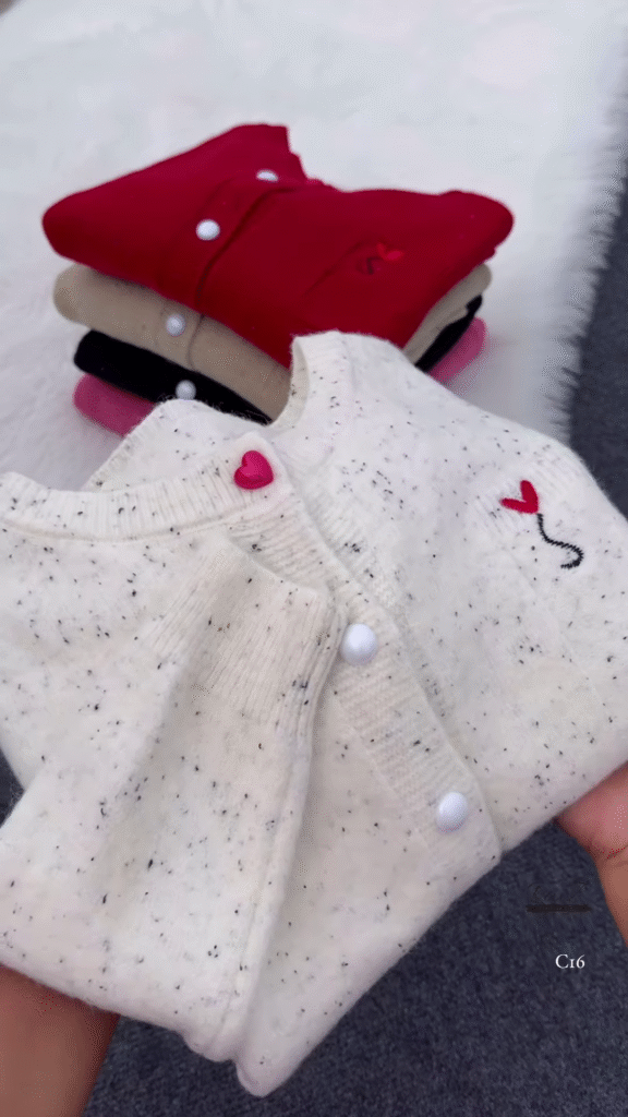 Speckled Heart Button Cardigan – Cute, Cozy, and Effortlessly Stylish ❤️🧶 - Photo 1
