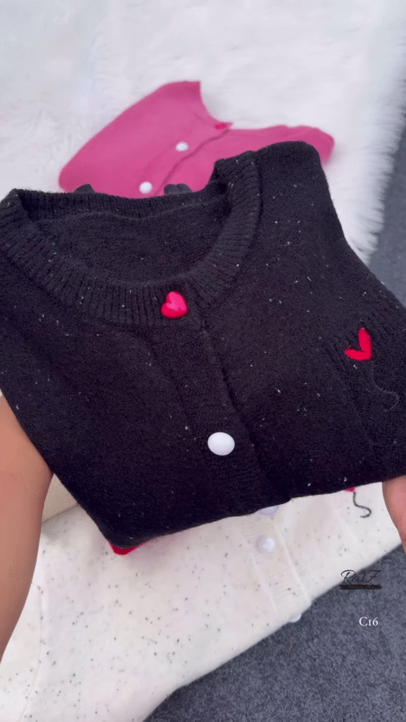 Speckled Heart Button Cardigan – Cute, Cozy, and Effortlessly Stylish ❤️🧶 - Photo 5