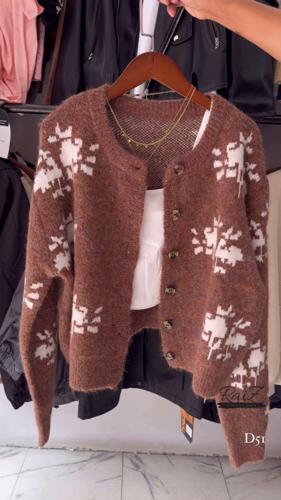 Fuzzy Nordic Button Cardigan – Ultra‑Cozy, Winter‑Chic Layers ❄️🧶 - Photo 2