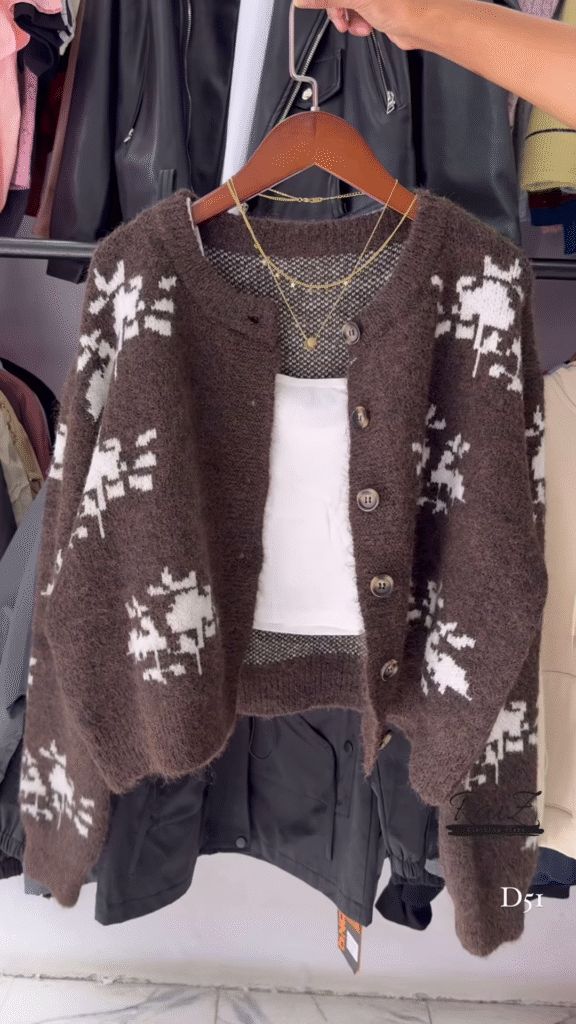 Fuzzy Nordic Button Cardigan – Ultra‑Cozy, Winter‑Chic Layers ❄️🧶 - Photo 1