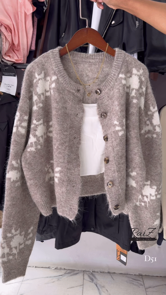 Fuzzy Nordic Button Cardigan – Ultra‑Cozy, Winter‑Chic Layers ❄️🧶 - Photo 4