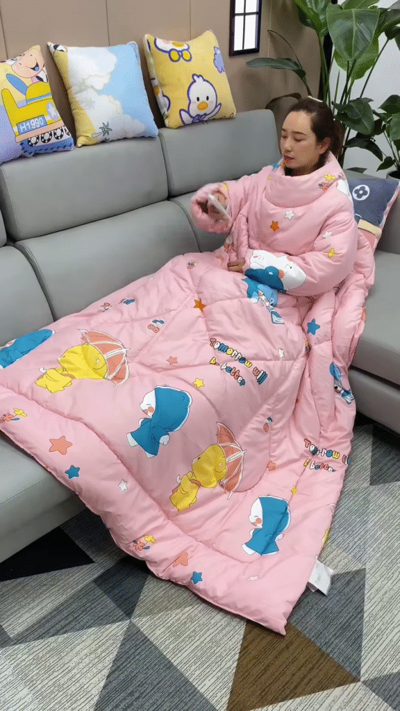 Cozy Wearable Blanket Quilt – Snuggle, Lounge, and Nap in Cloud‑Soft Comfort 💤🧸 - Photo 4