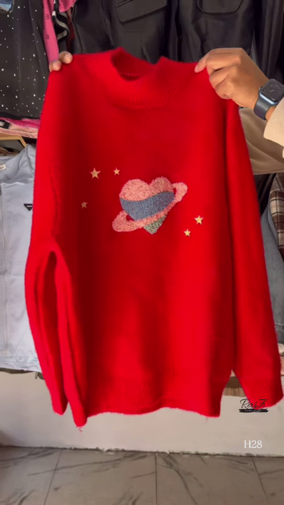 Fuzzy Space Planet Sweater – Whimsical, Soft, and Out-of-This-World Cozy 🌈🪐 - Photo 3