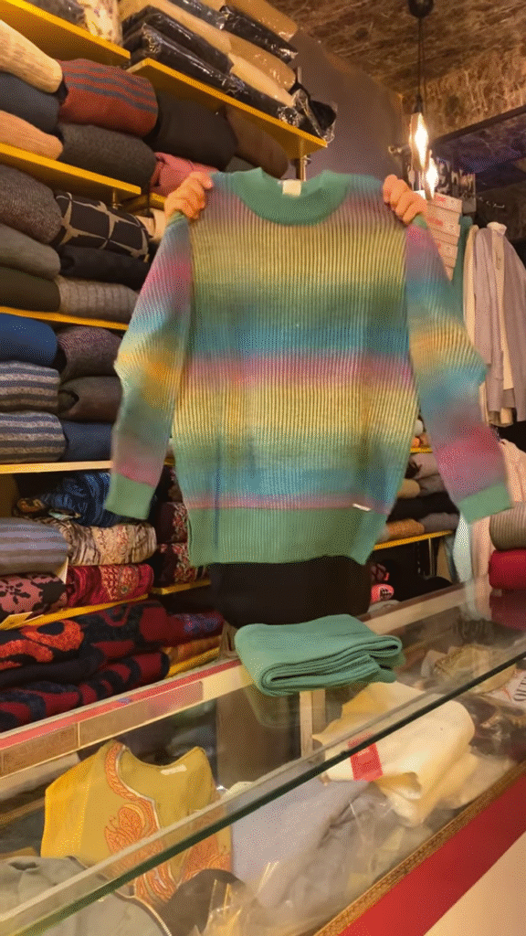 Ombre Rib-Knit Sweater – Vibrant Gradient, Cozy Feel, Everyday Pop ✨🌈 - Photo 1