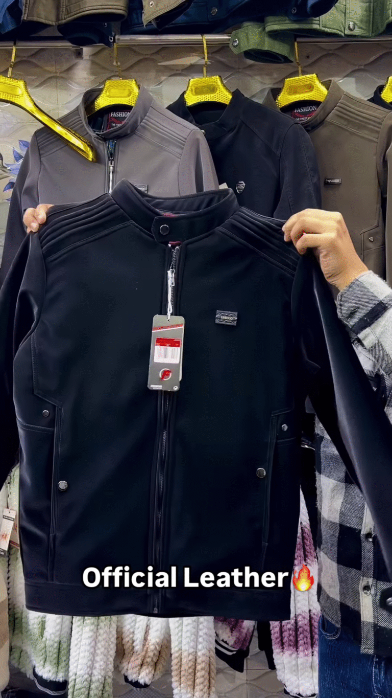 Moto-Stitch Leather Jacket – Sleek, Durable, and Always In-Style 🧥