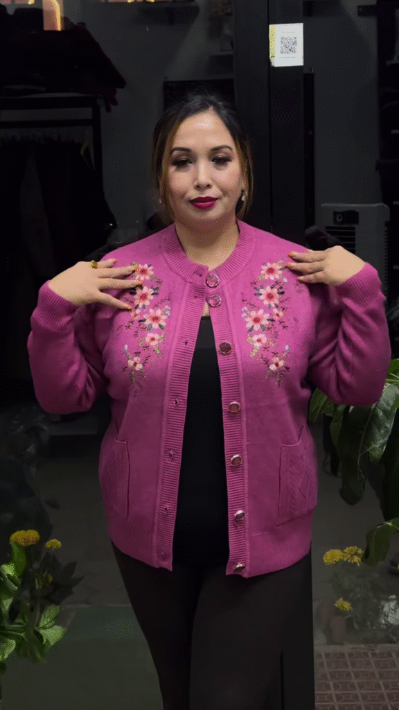 Embroidered Floral Cardigan – Elegant Warmth with Everyday Comfort 🌸🧥 - Photo 5