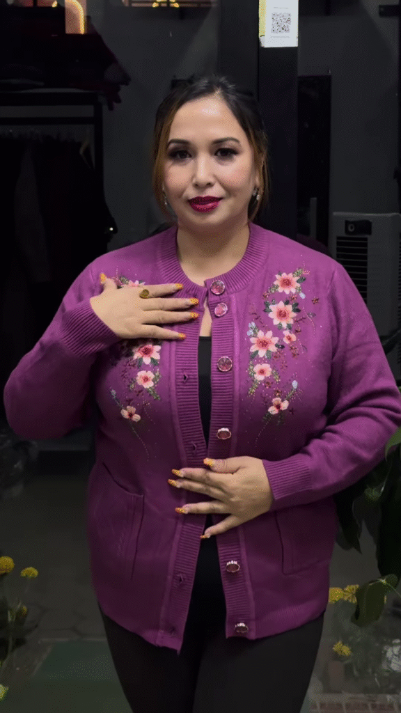 Embroidered Floral Cardigan – Elegant Warmth with Everyday Comfort 🌸🧥 - Photo 7