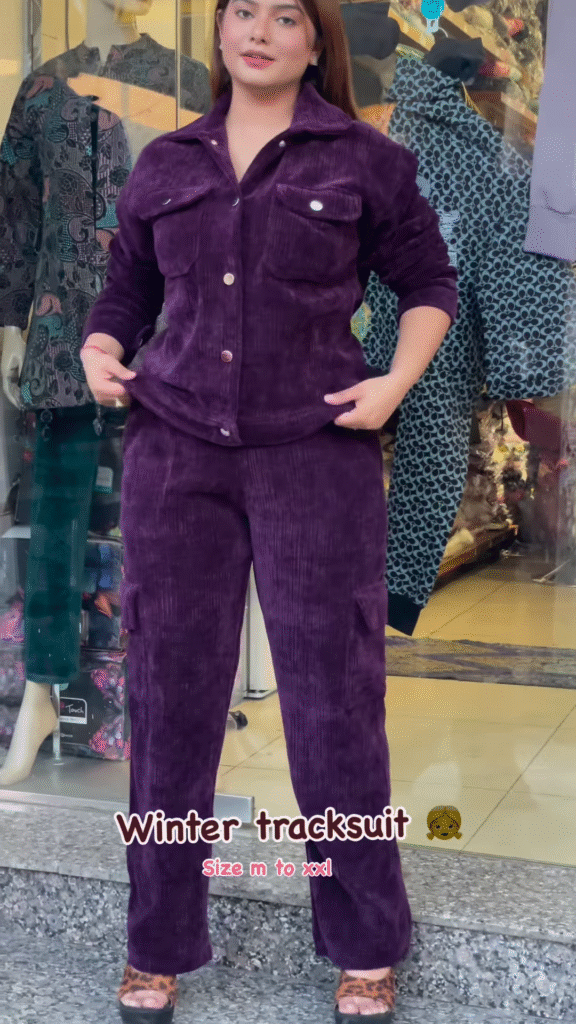 Corduroy Winter Tracksuit – Warm, Street‑Chic, and Comfort Ready 🧥� - Photo 2