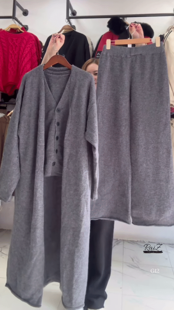 Brown Layered Cardigan & Co-ord Set 🤎 Elegant Everyday Comfort - Photo 3