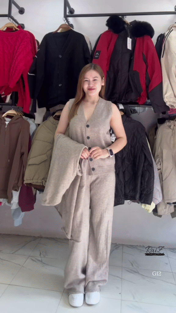 Brown Layered Cardigan & Co-ord Set 🤎 Elegant Everyday Comfort - Photo 4