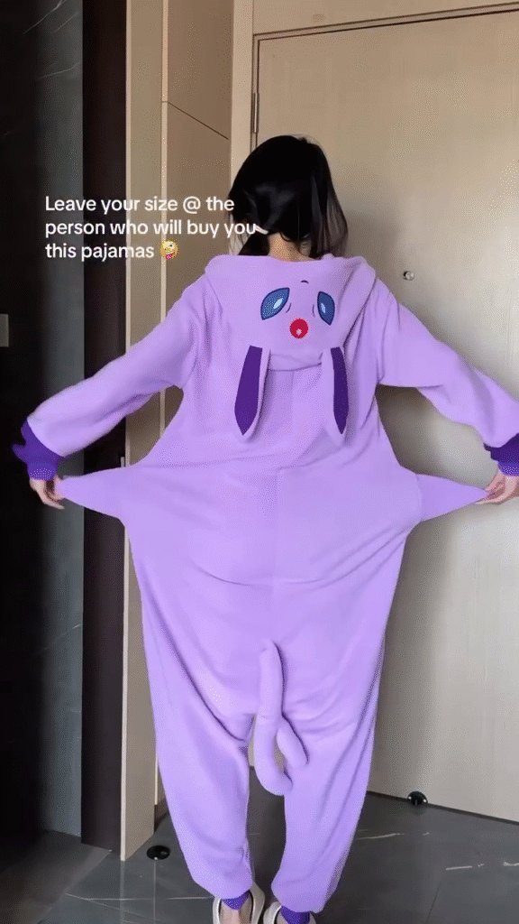 Character Onesie Pajamas 🐾 Cozy Hooded Styles – Eevee, Snorlax & Cartoon Purple - Photo 2