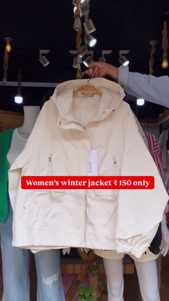 Women's Black Winter Jacket 🖤 Hooded Zip-Up with Pockets – Cozy & Minimal - Photo 3