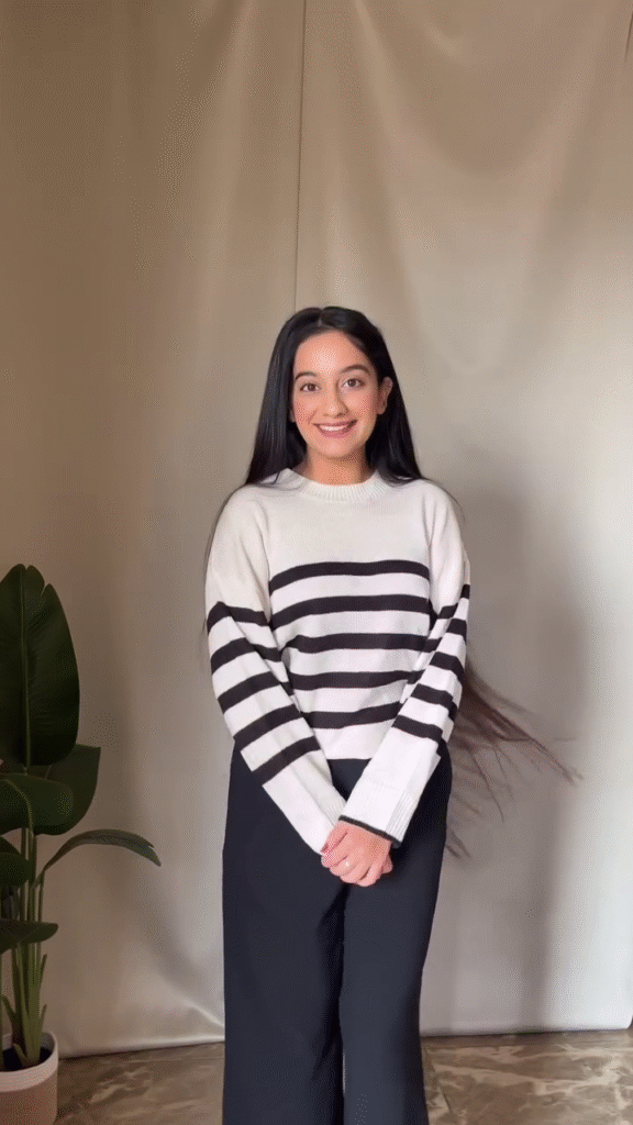 Everyday Knitwear Combos 🧶🌿 – Floral, Varsity & Stripe Variants - Photo 4