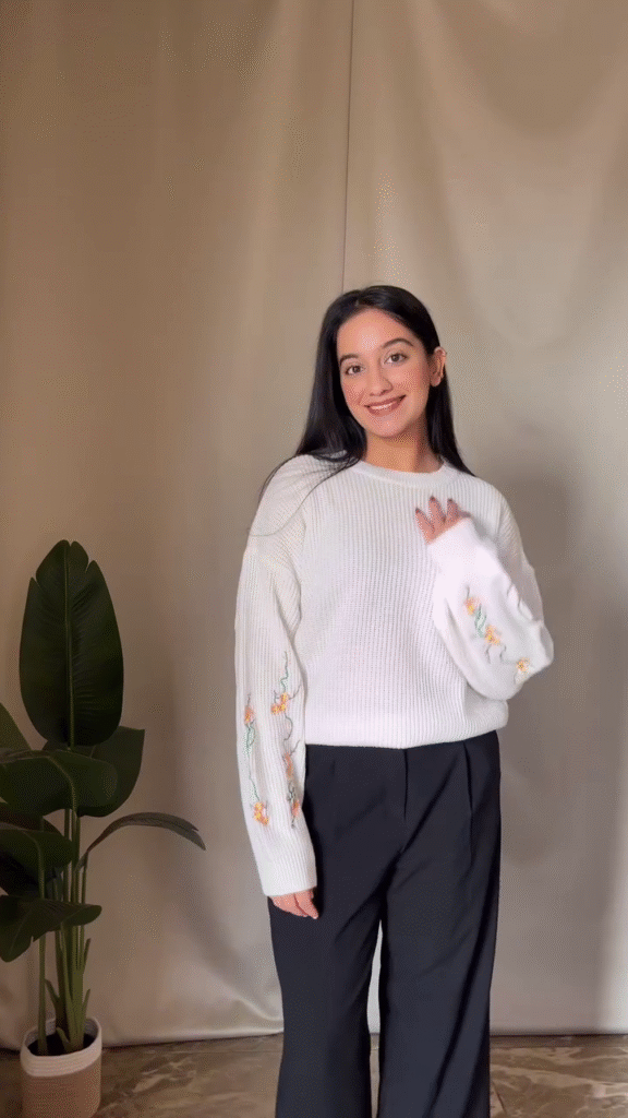 Everyday Knitwear Combos 🧶🌿 – Floral, Varsity & Stripe Variants - Photo 1