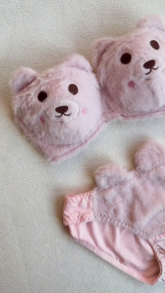 Teddy-Inspired Plushwear 🧸💕 With Embroidered Faces & Furry Textures – Novelty Set + Display Props - Photo 3
