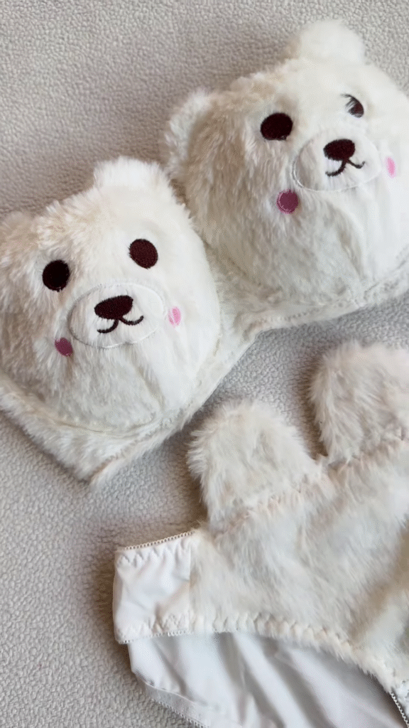 Teddy-Inspired Plushwear 🧸💕 With Embroidered Faces & Furry Textures – Novelty Set + Display Props - Photo 4