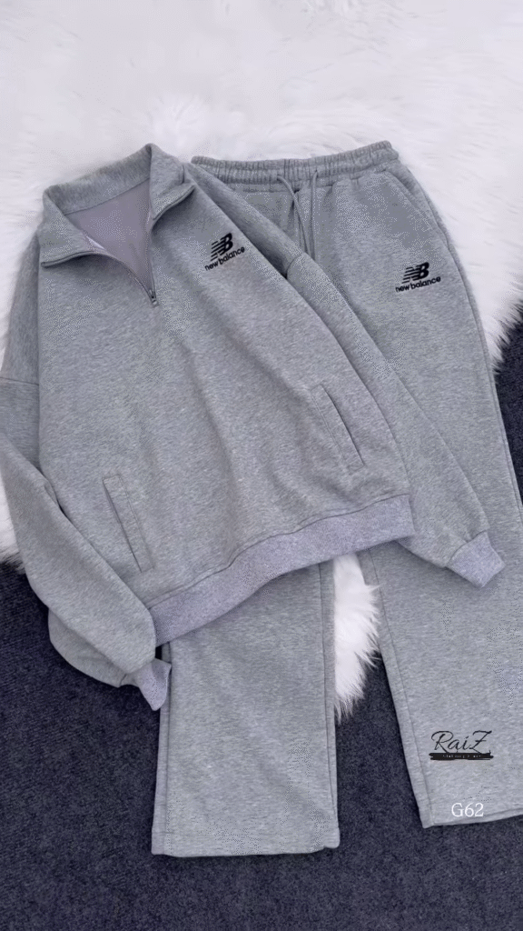 Zip-Up Tracksuit Sets 🧥👖 – Coordinated Sweatshirt & Jogger Combos in Grey, Red & Beige Variants - Photo 2