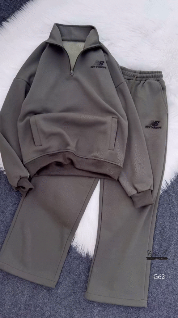 Zip-Up Tracksuit Sets 🧥👖 – Coordinated Sweatshirt & Jogger Combos in Grey, Red & Beige Variants - Photo 1