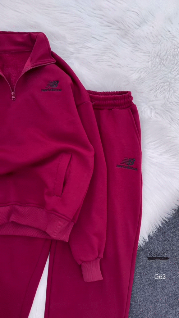 Zip-Up Tracksuit Sets 🧥👖 – Coordinated Sweatshirt & Jogger Combos in Grey, Red & Beige Variants - Photo 4