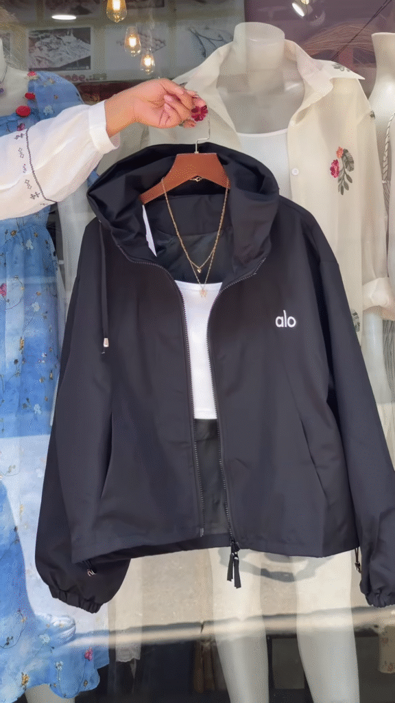 Boutique Hooded Zip-Up Jackets 🧥🌸 – Orange, White & Purple Variants with Layered Styling - Photo 6