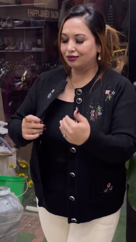 Embroidered Knit Cardigans 🧥🌸 – Available in 10 Vibrant Colors with Floral & Textured Detailing - Photo 5