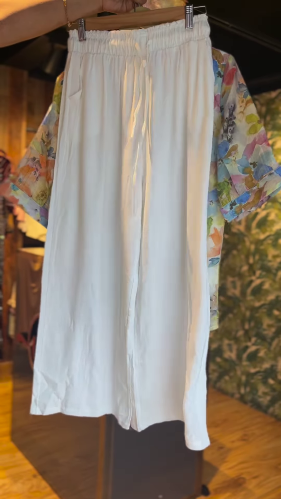 Girls’ 2-Piece Pastel Floral Co-ord Set – Button-Up Shirt & White Shorts | Easy Breezy Summer Style - Photo 2