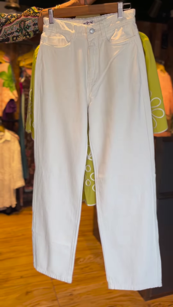 Lime Green Peplum Style Embroidered Kurti with White Pants – Chic Indo-Western Co-Ord Set for Women - Photo 2