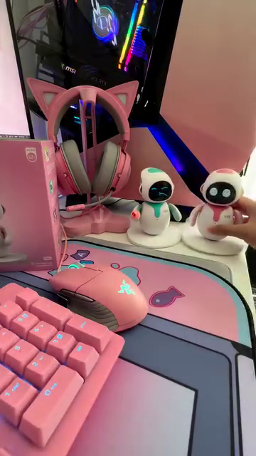 Cute AI Companion Robot – Interactive Smart Desktop Toy with LED Facial Expressions - Photo 3