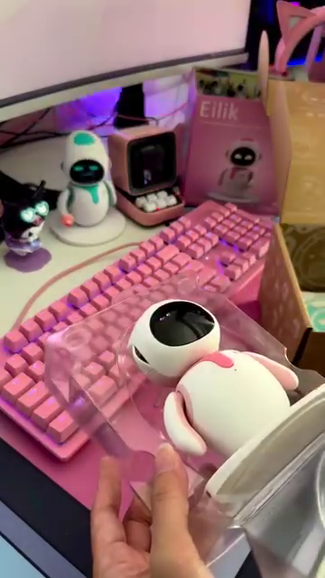 Cute AI Companion Robot – Interactive Smart Desktop Toy with LED Facial Expressions - Photo 2