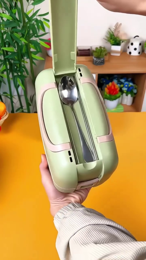 Portable Electric Heated Lunch Box – Compact Food Warmer for Home, Office & Travel - Photo 3