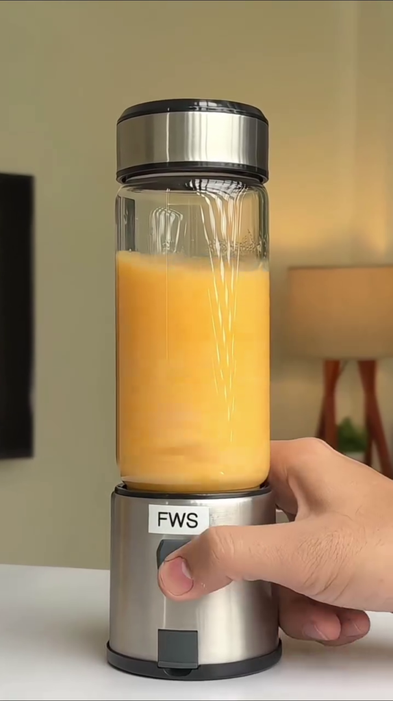 Portable Rechargeable Blender – USB Electric Smoothie Maker with Stainless Steel Base - Photo 4