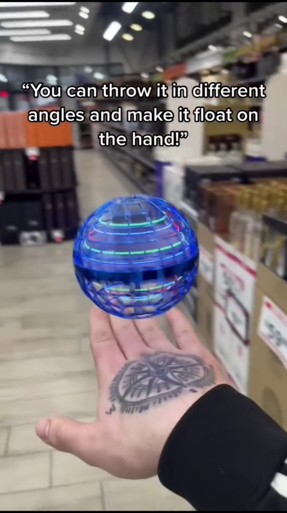 LED Hover Ball Spinner Toy – Flying Orb with Gesture Control & Colorful Lights - Photo 1