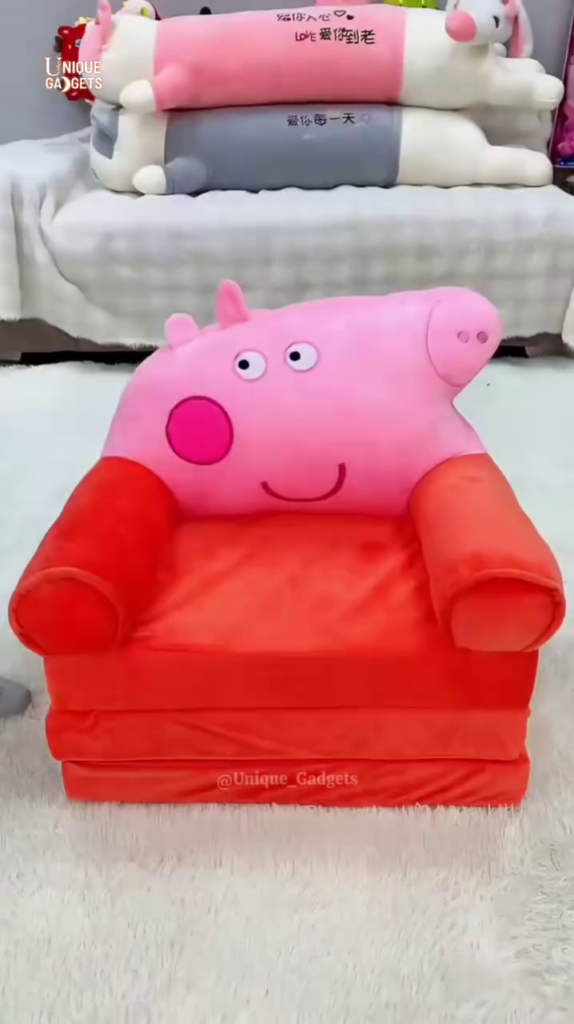 Convertible Kids Sofa Bed – Foldable Lounge Chair for Toddlers with Fun Cartoon Design - Photo 5