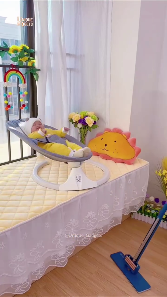 "Premium Automatic Baby Swing Bouncer with Motion Sensor - Ergonomic Infant Rocker for Ultimate Comfort" - Photo 4