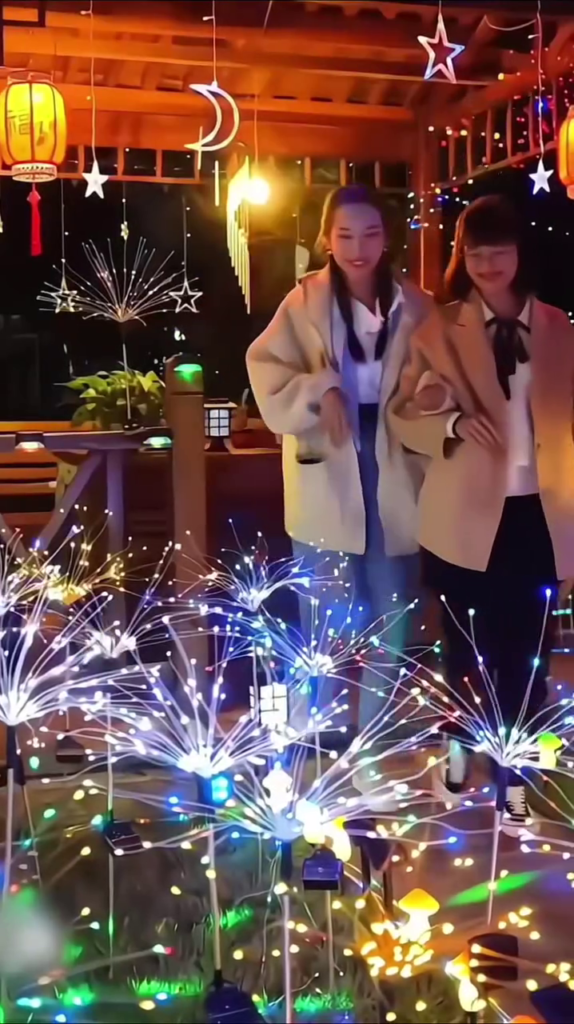"Starburst LED Firework Light - Multi-Color Fiber Optic Lamp for Home Decor and Celebrations" - Photo 1