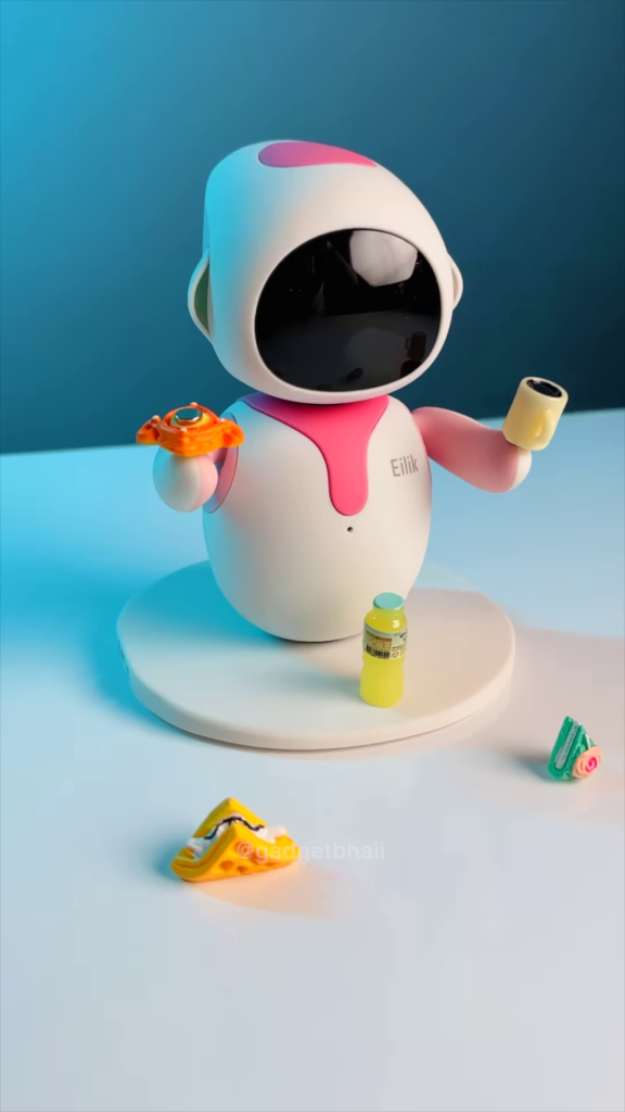 "Cute Robot Emoji Display Companion - Interactive Desktop Digital Pet with Changeable Expressions" - Photo 2