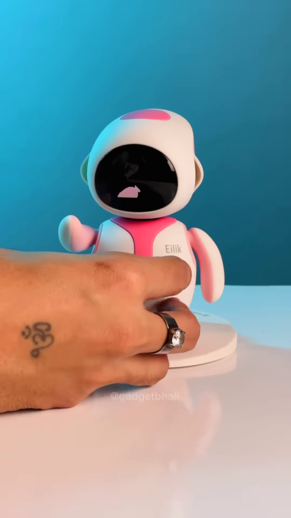 "Cute Robot Emoji Display Companion - Interactive Desktop Digital Pet with Changeable Expressions" - Photo 4