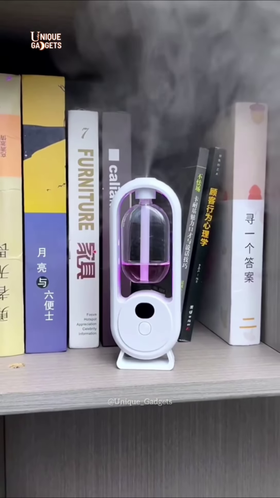 Modern Arch LED Humidifier: Compact Ultrasonic Cool Mist Diffuser for Home and Office - Photo 2