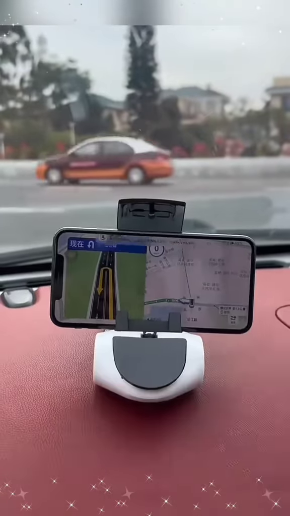 Racing Car Phone Mount: Adjustable Dashboard Smartphone Holder for Automotive Enthusiasts - Photo 4