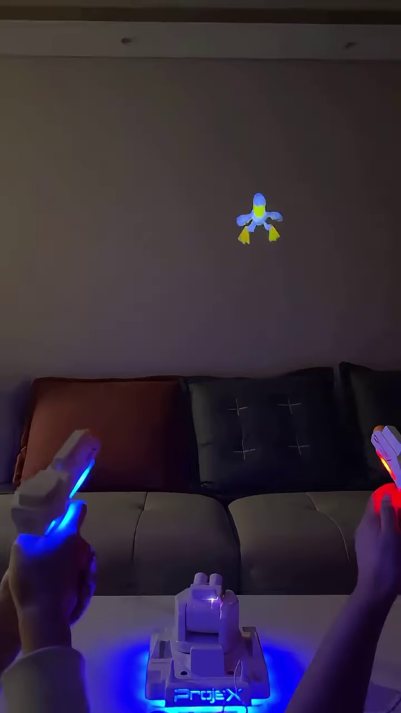 Interactive Home Projection Gaming System: Immersive Multiplayer Light Gun Console for Modern Entertainment - Photo 3
