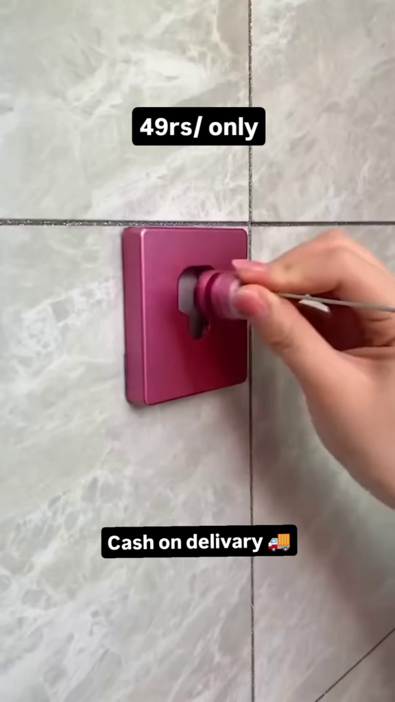 Magenta Wall-Mounted Toiletry Dispenser: Modern Bathroom Organizer for Shampoo and Body Wash - Photo 3