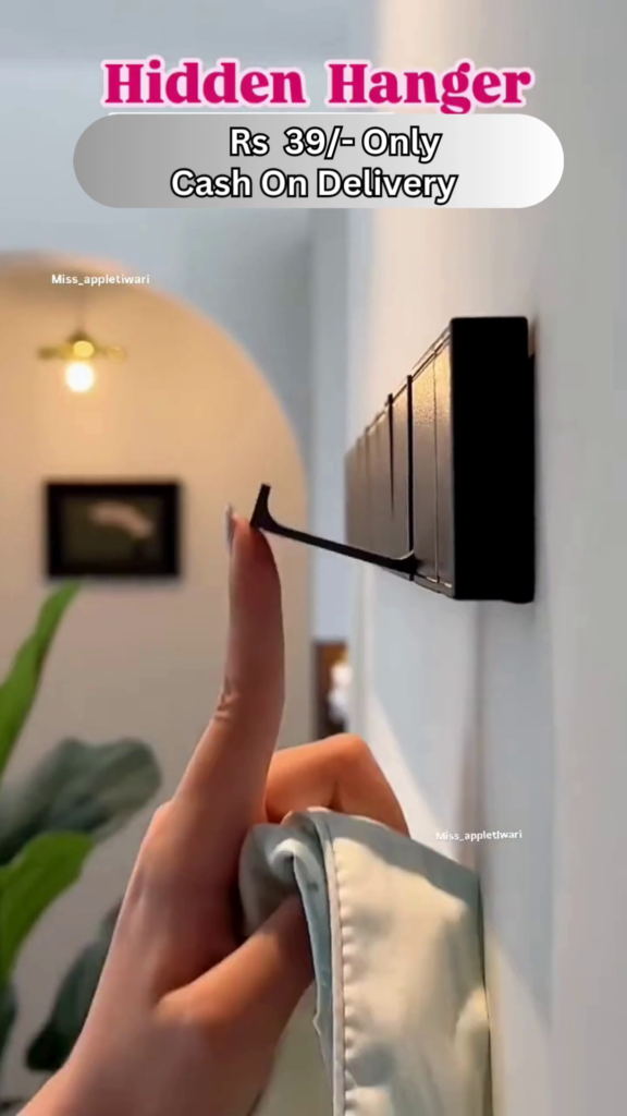 Hidden Folding Wall Hanger – Space-Saving Minimalist Hook - Photo 2