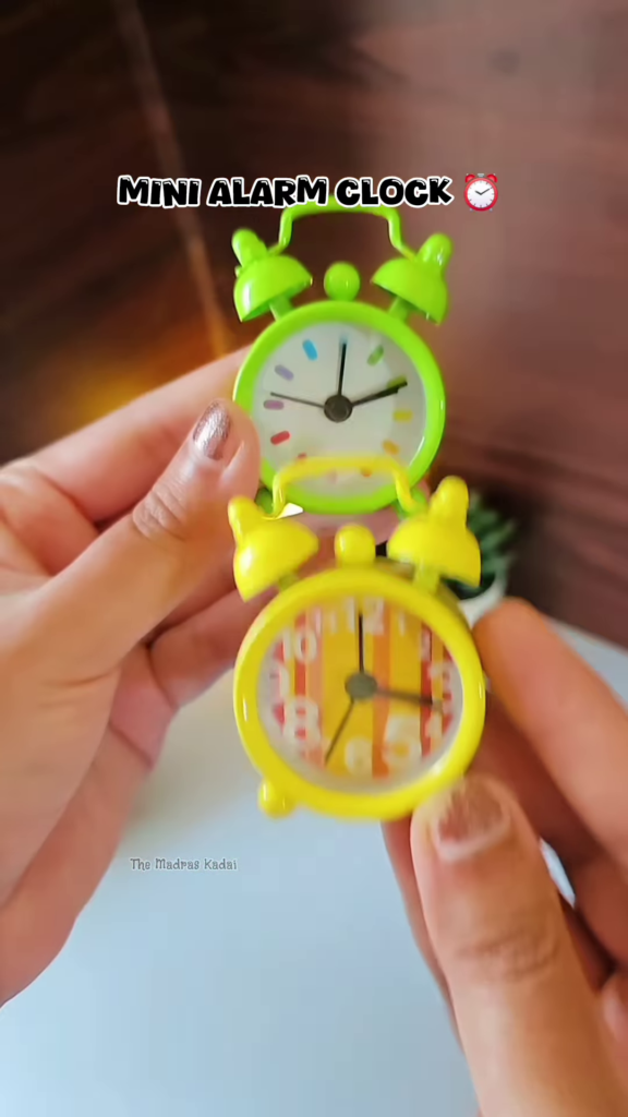 Mini Twin Bell Alarm Clock – Cute & Colorful Desktop Timepiece - Photo 4