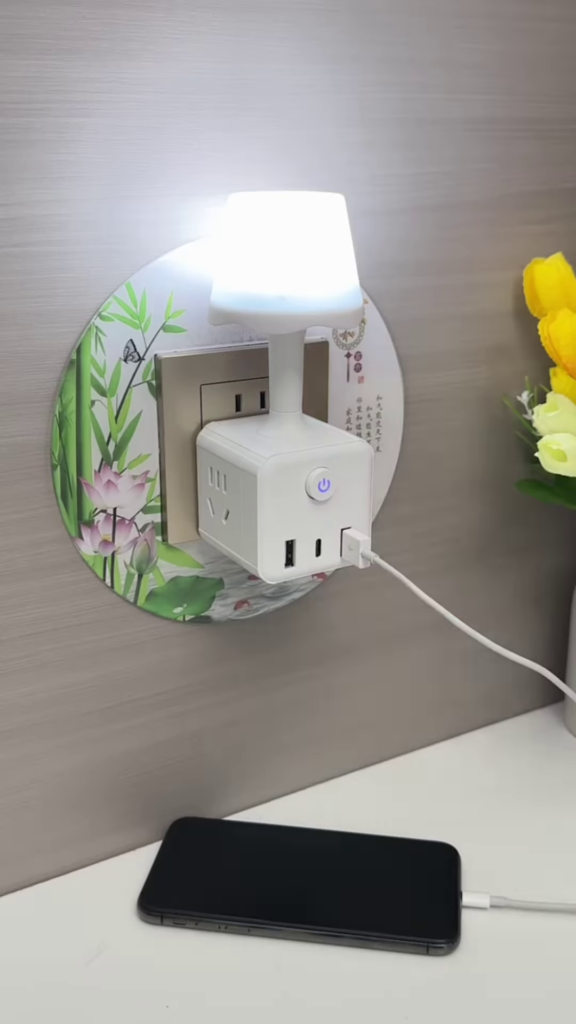 🌟 3-in-1 Smart Wall Socket Extension with USB & Night Light – The Ultimate Power Hub for Modern Homes! - Photo 4