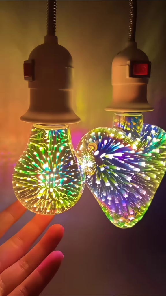 Decorative 3D Effect LED Light Bulbs - Unique Patterned Lighting for Ambient Decor - Photo 4