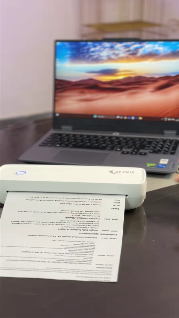 Compact Portable Wireless Thermal Printer - Mobile Printing Solution for On-the-Go Use - Photo 3