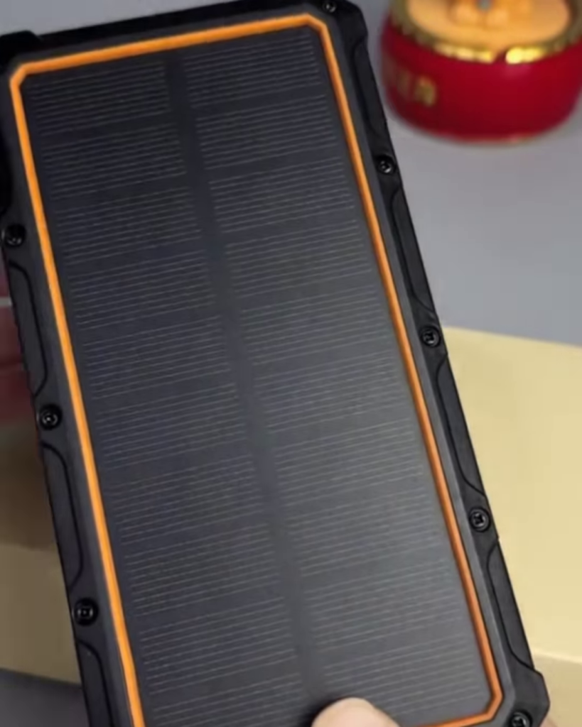 Rugged Solar Power Bank with Integrated Charging Cables - Portable Outdoor Battery Pack - Photo 3